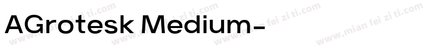 AGrotesk Medium字体转换